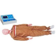 MANEQUIM ADULTO FEMININO COMPLETO, EM TAMANHO NATURAL PARA TREINAMENTO DE RCP, COM PAINEL DE LCD